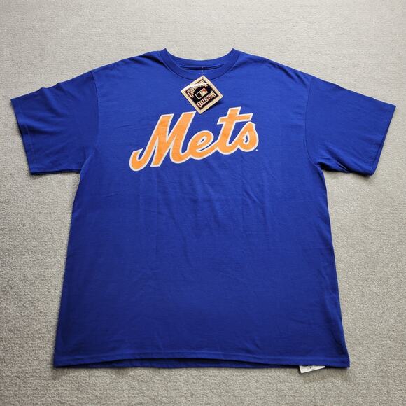 Majestic New York Mets Gary Carter 8 Mens XL MLB Coopers Town Collection T Shirt - Picture 1 of 5